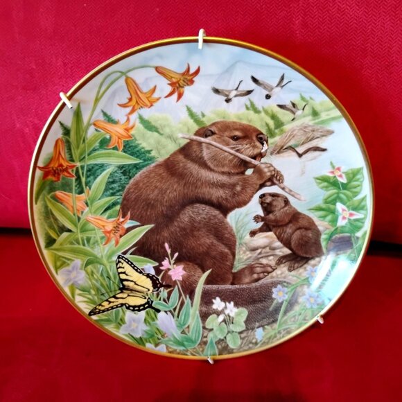 Woodland Creatures Plates Set Of 6 Kaiser For Hamilton Collection #s 2-5, 7, 8 - Picture 9 of 14